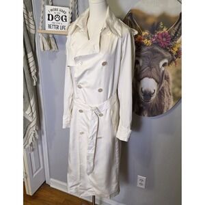 Ralph Lauren Purple Label Baird Washed Silk Twill Coat Womens 6 Jacket $3990